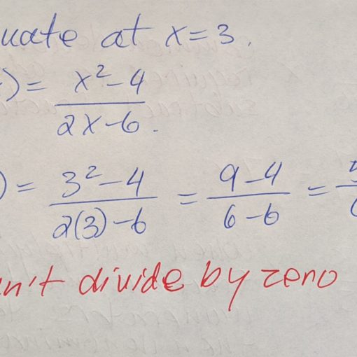 Dividing by zero mistake