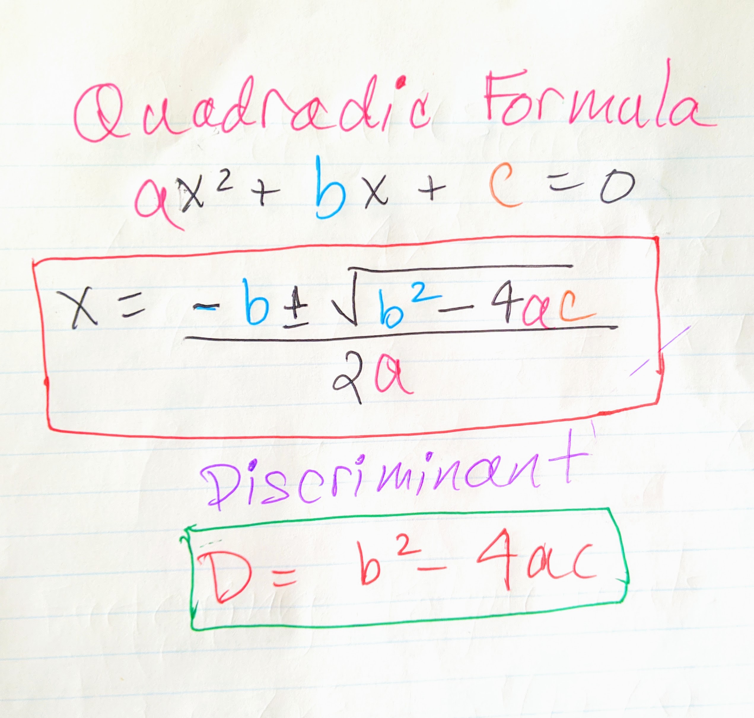 Equation of a Quadratic - Math Tutoring & Exercises Ottawa, Toronto ...