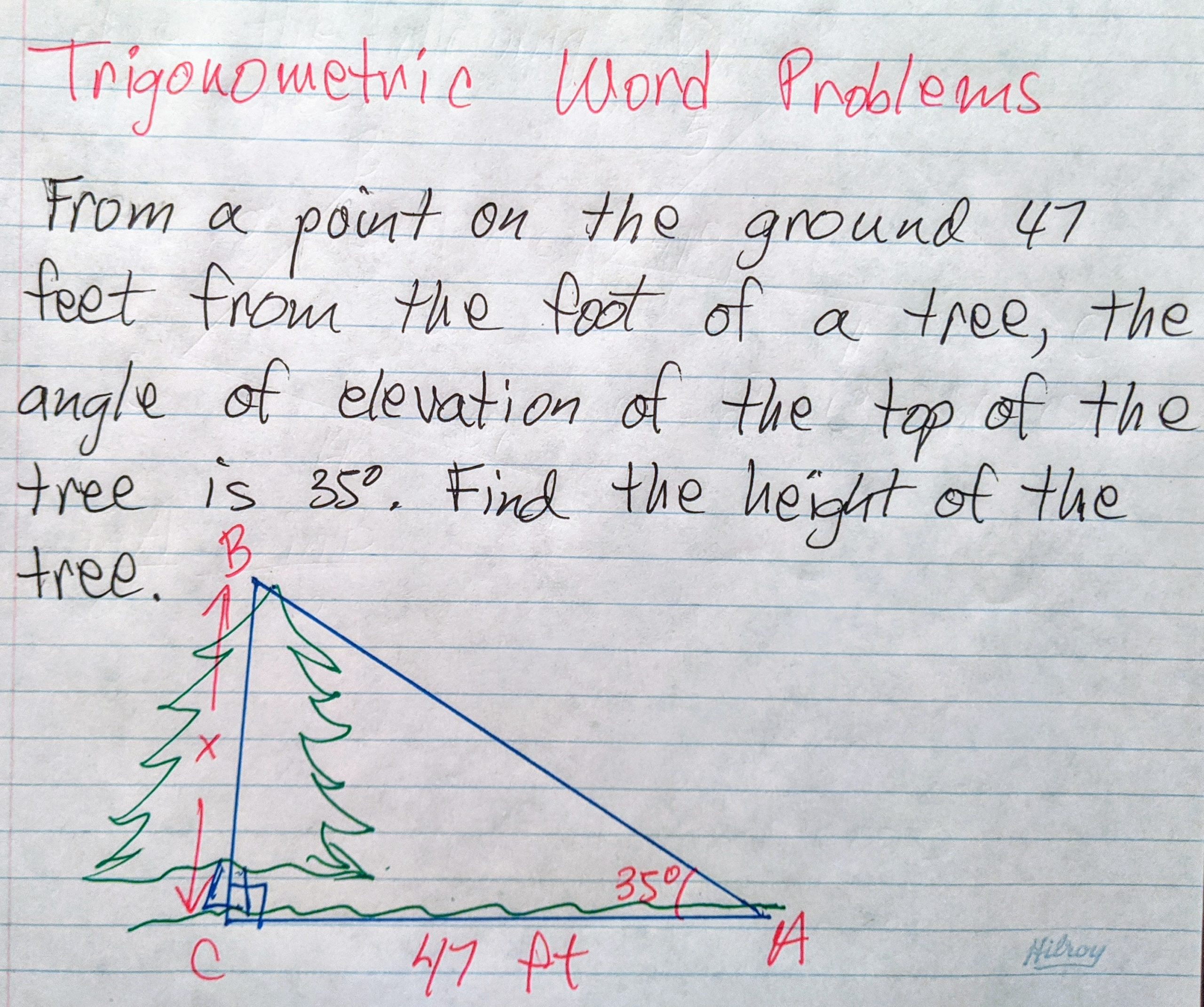 Trigonometric Word problems - Ottawa, Ontario, Canada  Raise My Marks With Trig Word Problems Worksheet