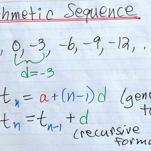Arithmetic sequences
