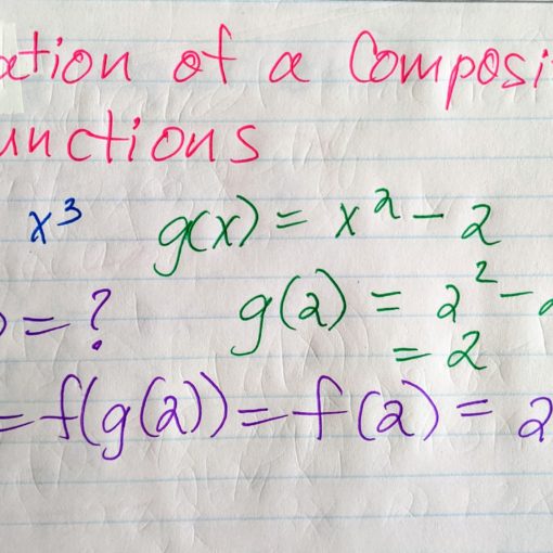 Evaluation of the composition of functions